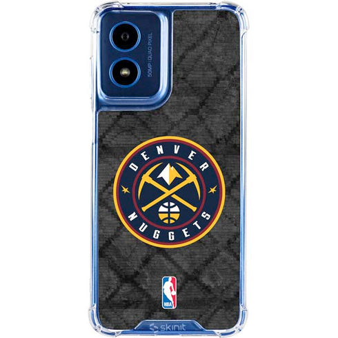 NBA Denver Nuggets Dark Rust Moto G 5G (2024) Clear Case